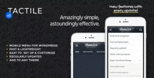 Free Download Tactile: WordPress Mobile Menu 2.1 [Latest Version]