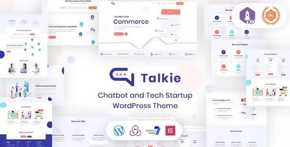 Free Download Talkie – Chatbot and Tech Startup WordPress Theme 1.1.5 [Latest Version]