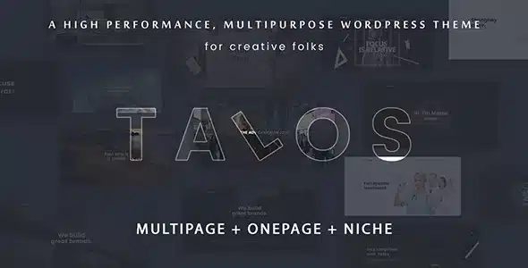 Free Download Talos – Creative Multipurpose WordPress Theme 1.3.5 [Latest Version]