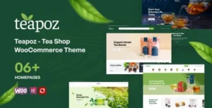 Free Download Teapoz Tea Shop WooCommerce Theme 1.1.3 [Latest Version]