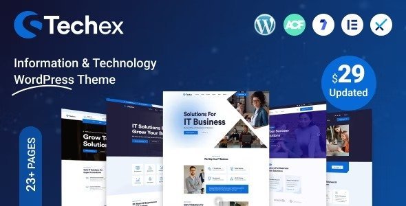 Free Download Techex – IT Solutions & Technology WordPress Theme 1.0.9 [Latest Version]