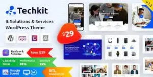 Free Download Techkit – Technology & IT Solutions WordPress Theme 2.5 [Latest Version]