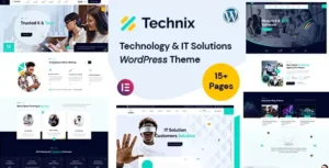 Free Download Technix Technology & IT Solutions WordPress Theme 1.0.7 [Latest Version]