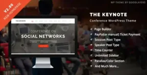 Free Download The Keynote – Conference Event WordPress Theme 2.4.5 [Latest Version]