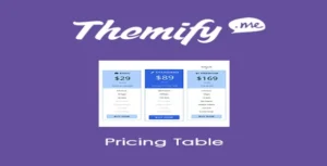 Free Download Themify Builder Pricing Table 3.5.4 [Latest Version]
