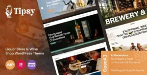 Free Download Tipsy – Liquor Store & Wine Shop WordPress Theme 1.1.0 [Latest Version]