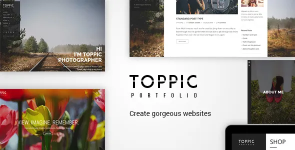 Free Download TopPic – Portfolio Photography Theme 4.3.3 [Latest Version]
