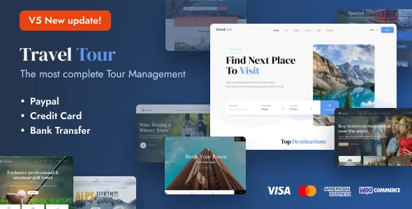 Free Download Travel Tour – Travel Booking WordPress Theme 5.3.9 [Latest Version]