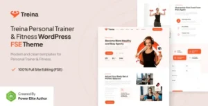 Free Download Treina – Personal Trainer & Fitness FSE WordPress Theme 1.0.0 [Latest Version]