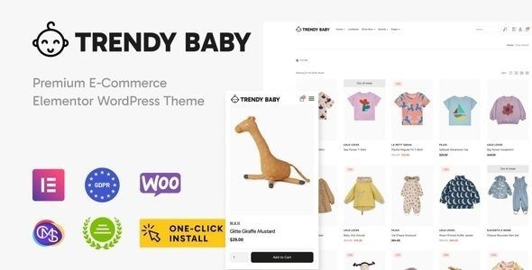 Free Download Trendy Baby Children and Kids Store WordPress Theme 1.0.7 [Latest Version]