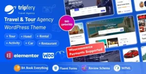 Free Download Tripfery Travel & Tour Booking WordPress Theme 1.3.8 [Latest Version]
