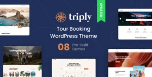 Free Download Triply Tour Booking WordPress Theme 2.4.9 [Latest Version]