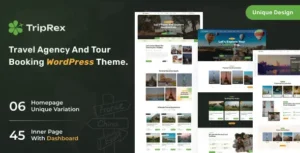 Free Download TripRex Travel Agency & Tour Booking WordPress Theme 1.1.0 [Latest Version]