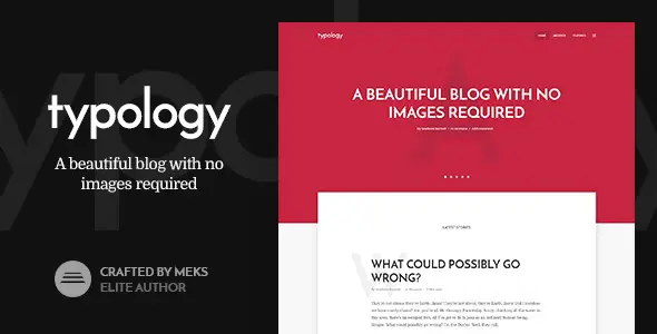 Free Download Typology – Minimalist Blog & Text Based Theme for WordPress 1.7.7 [Latest Version]
