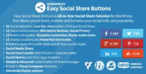 Free Download Ultimate Social – Easy Social Share Buttons and Fan Counters for WordPress 6.0.7 [Latest Version]