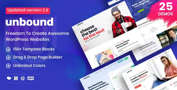 Free Download Unbound – Business Agency Multipurpose Theme 2.2.3 [Latest Version]