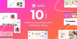 Free Download UpSkill Education Online Courses LMS WordPress Theme 1.0.1 [Latest Version]