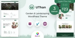 Free Download Uthan Landscaping Gardening WordPress theme 2.0.1 [Latest Version]