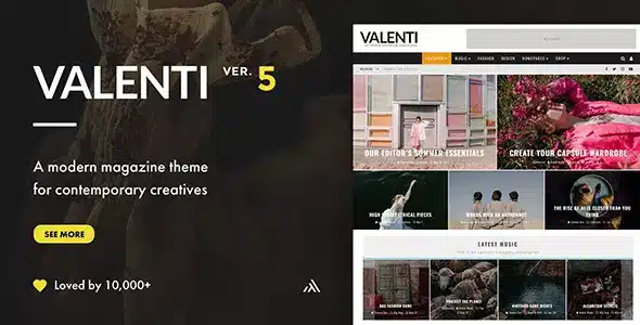 Free Download Valenti – WordPress HD Review Magazine News Theme 5.7.0 [Latest Version]