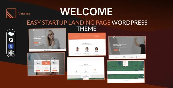 Free Download Vanessa – Easy Startup Landing Page WP Theme 1.0.9 [Latest Version]