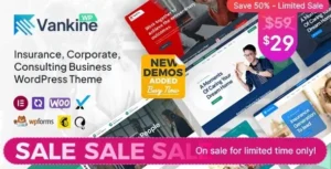 Free Download Vankine – Insurance & Consulting Business WordPress Theme 1.3.2 [Latest Version]