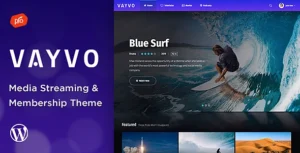 Free Download Vayvo Media Streaming & Membership WordPress Theme 6.4 [Latest Version]