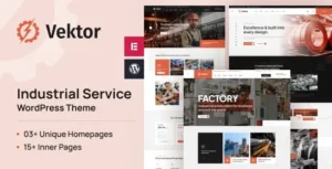 Free Download Vektor - Industrial Service WordPress Theme 1.0.5 [Latest Version]