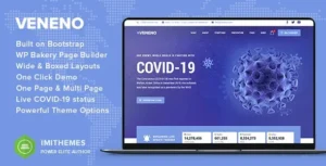 Free Download Veneno - Coronavirus Information WordPress Theme 2.9 [Latest Version]