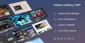 Free Download Video Gallery WordPress Plugin YouTube, Vimeo, Facebook pages 12.25 [Latest Version]