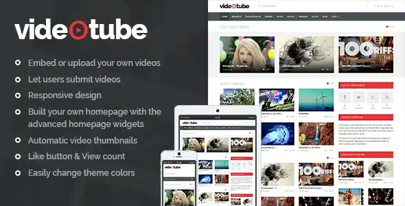 Free Download VideoTube – Responsive Video WordPress Theme 3.4.6 [Latest Version]