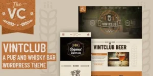 Free Download VintClub - A Pub and Whisky Bar WordPress Theme 1.1.4 [Latest Version]