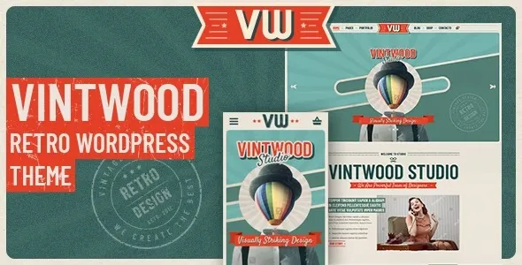 Free Download VintWood – a Vintage, Retro WordPress Theme 1.1.7 [Latest Version]
