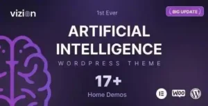 Free Download Vizion – Artificial Intelligence AI WordPress Theme 4.1.4 [Latest Version]