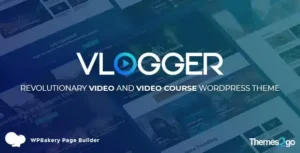 Free Download Vlogger Professional Video & Tutorials WordPress Theme 3.2.0 [Latest Version]