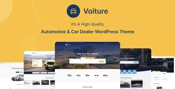 Free Download Voiture – Automotive & Car Dealer WordPress Theme 1.1.19 [Latest Version]