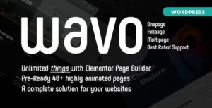 Free Download Wavo - Creative Portfolio & Agency Theme 2.3.6 [Latest Version]