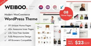 Free Download Weiboo - Multipurpose WooCommerce Theme 1.1.3 [Latest Version]