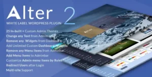 Free Download White Label WordPress Plugin WpAlter 2.5.1 [Latest Version]