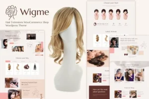 Free Download Wigme- Hair Extensions WooCommerce Shop Theme 2.6 [Latest Version]