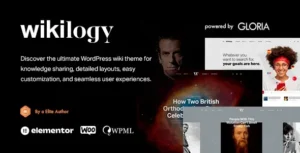 Free Download Wikilogy – Wiki & News Theme 2.0.4 [Latest Version]