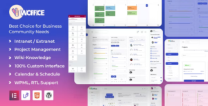 Free Download Woffice – Intranet, Extranet & Project Management WordPress Theme 5.4.35 [Latest Version]