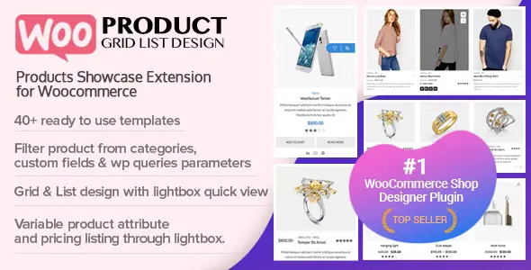 Free Download WOO Product Grid/List Design- Responsive Products Showcase Extension for WooCommerce 1.0.8 [Latest Version]