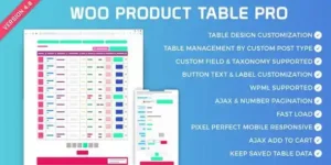 Free Download Woo Product Table Pro – Making Quick Order Table 9.0.0 [Latest Version]