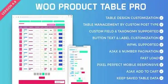 Free Download Woo Product Table Pro – Making Quick Order Table 9.0.0 [Latest Version]
