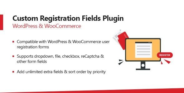 Free Download WooCommerce Custom Registration Fields Plugin 1.1.4 [Latest Version]