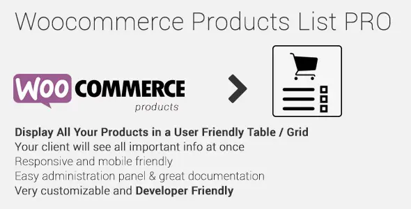 Free Download Woocommerce Products List Pro 1.1.29 [Latest Version]