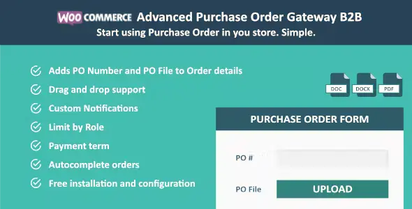 Free Download WooCommerce Purchase Order Gateway 1.5.10 [Latest Version]