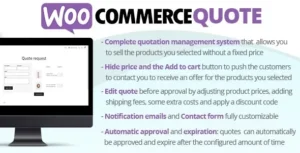 Free Download WooCommerce Quote Plugin 7.7 [Latest Version]