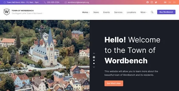 Free Download Wordbench – Municipal & Local Government WordPress Theme 1.0 [Latest Version]