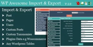 Free Download WordPress Awesome Import & Export Plugin 4.1.1 [Latest Version]